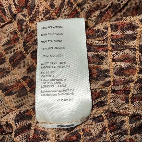 NEW Free People Hello There Top in Leopard Combo size XS - Picture 8 of 9